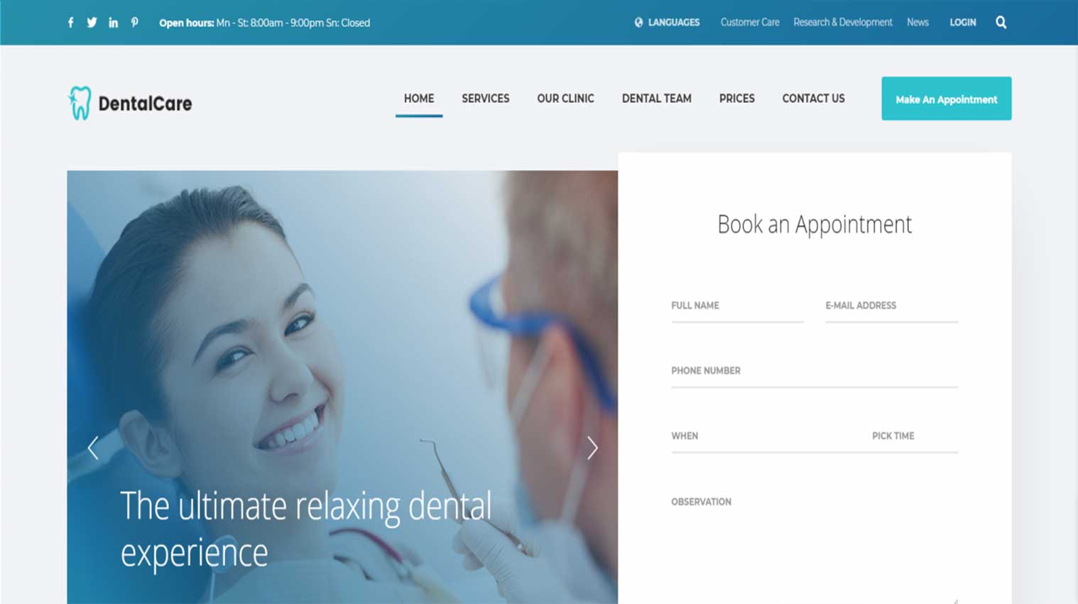 Dental Clinic Websites 11