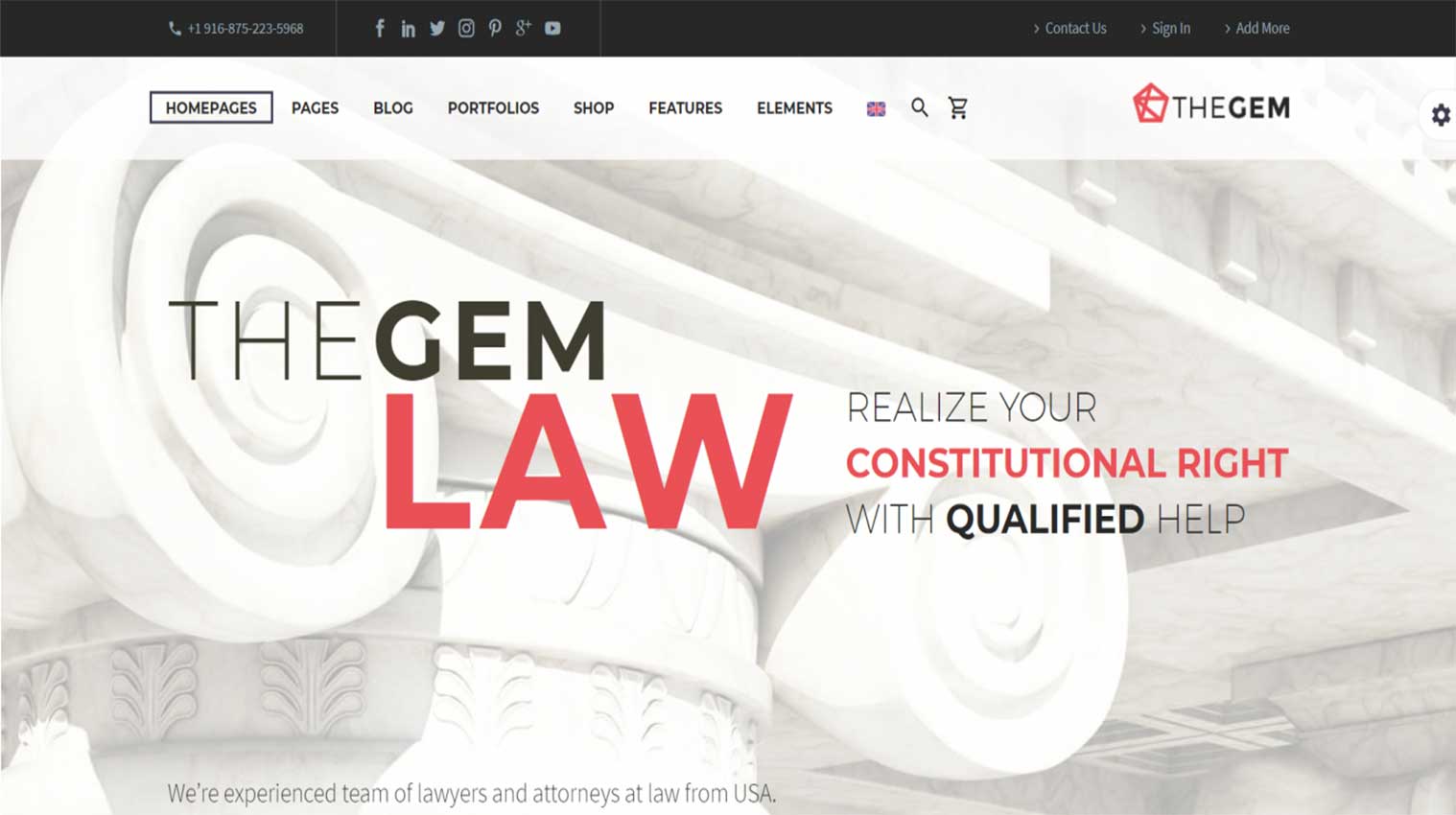 Lawyer Website Template 1