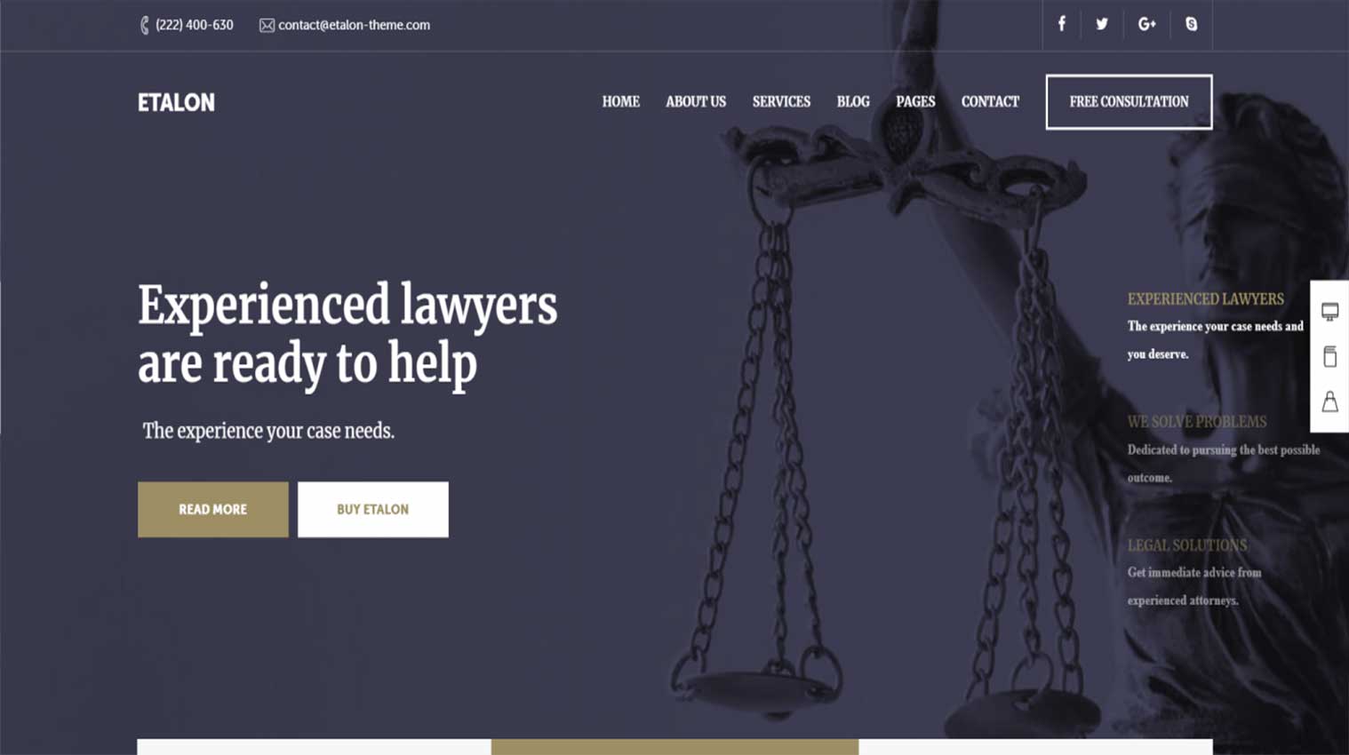 Lawyer Website Template 10