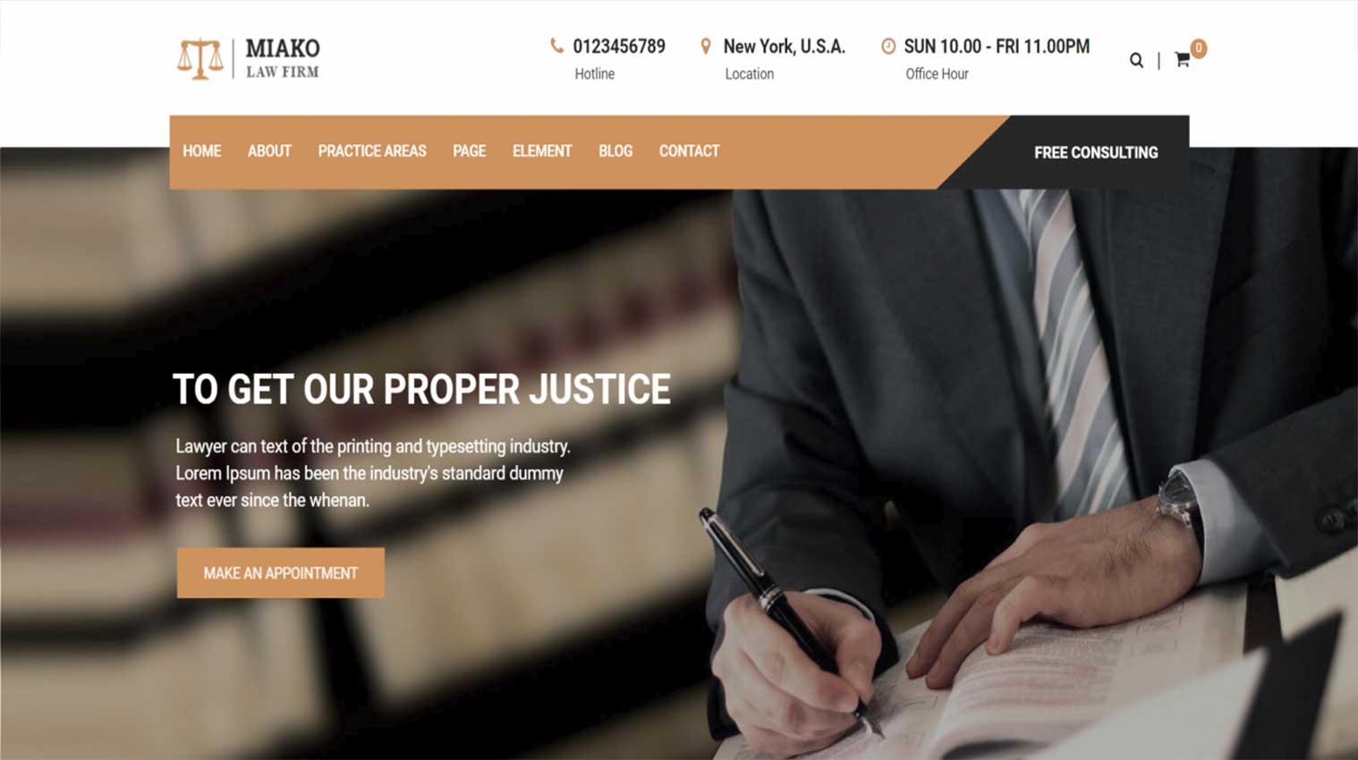 Lawyer Website Template 2
