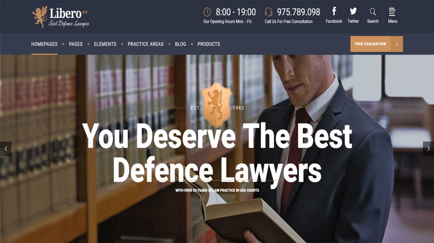Lawyer Website Template 5