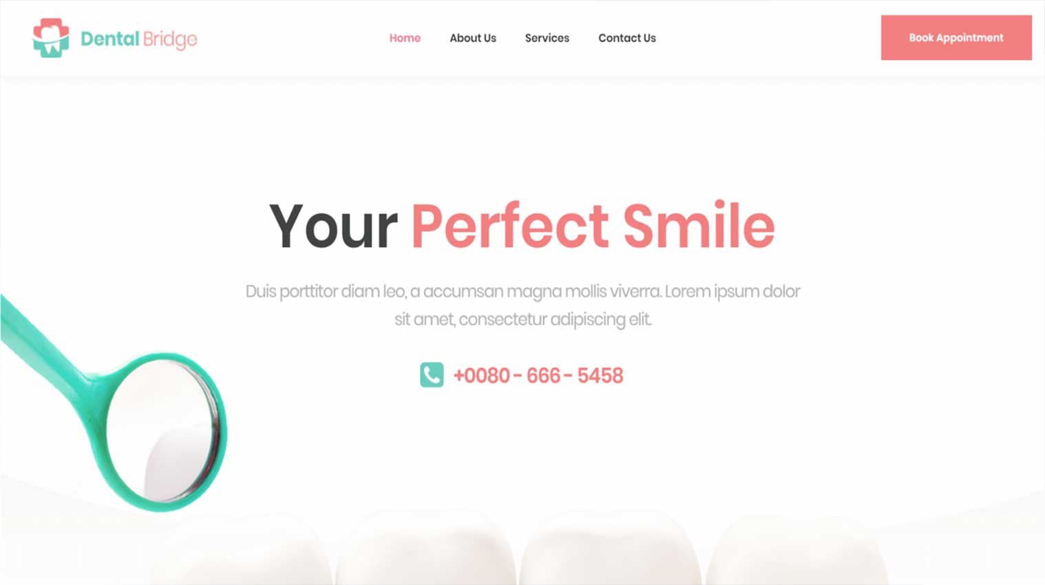 web design dental template 13